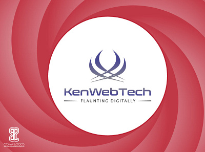 KenWebTech brand identity branding graphic design identity illustrator logo logodesign