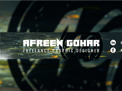 Afreen Gohar YouTube Cover Design brand identity cover cover art cover design graphic design identity youtube banner youtube channel