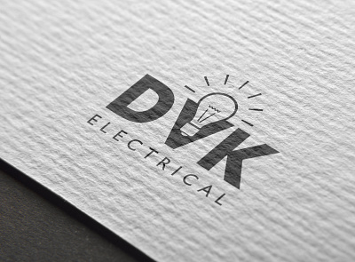 DVK Electrical Logo brand identity branding design graphic design identity illustrator logo logodesign minimal