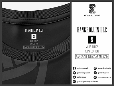 Bankrollin LLC Tag Design graphic design hang tag hanger hangtag label label design labeldesign labels shirt sticker tag tag design tags