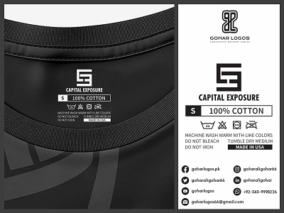 Capital Exposure Tag Design hanger hangout hangtag label label design labeldesign labels shirt tag tag design tagline tags