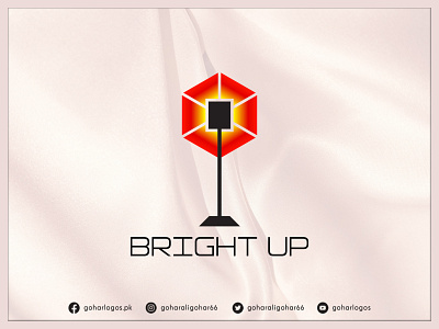 Bright Up Logo brand brand identity branding business card design design graphic design identity illustrator logo logodesign