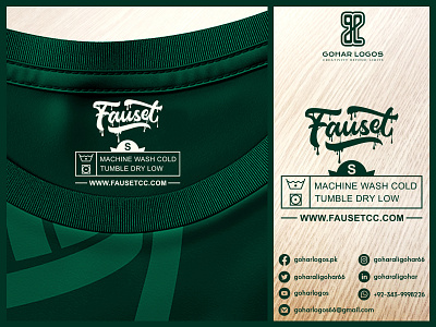 Fauset Tag Presentation brand identity branding graphic design label labeldesign logo logodesign tag tag design tags