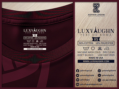 Luxvaughn Tag Design hangtag necktag shirt