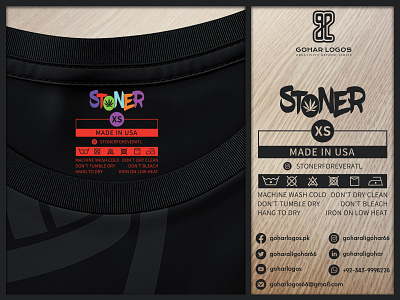 Stoner Tag Design clothing label tag