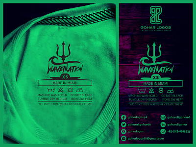 WaveNation Tag Design label necklabel tag