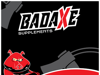 Badaxe Supplement Label Design