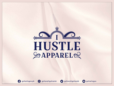 I Hustle Apparel Logo brand identity branding clothinglogo graphic design identity logo logodesign