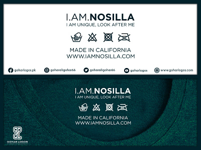 Nosilla Shirt Neck Tag Design