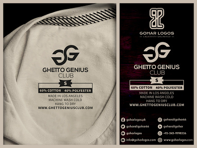 Ghetto Genius Neck Tag/Label