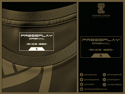 Pressplay Neck Tag/Label