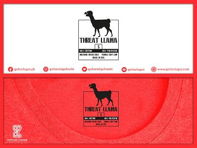 Threat Llama Neck Tag/Label