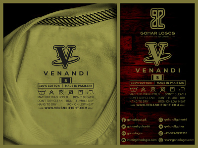 Venandi Shirt Tag Design