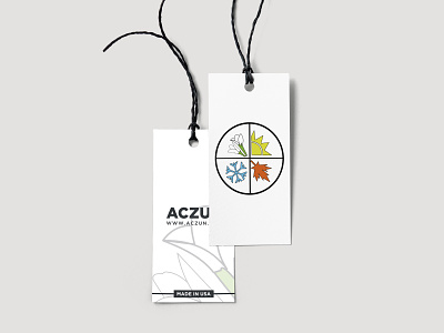 Aczun Hang Tag Design branding graphic design