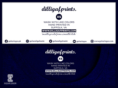 Dilligaf Prints Custom Shirt Tag branding clothing tags custom clothing tags design graphic design shirt tags