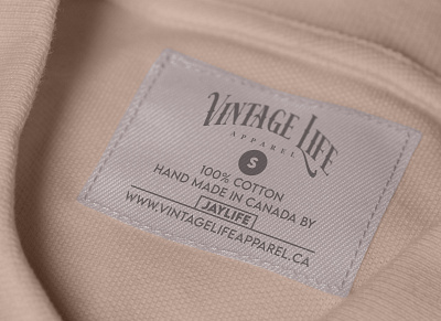Vintage Life Apparel | Custom Clothing Label neck label neck tag