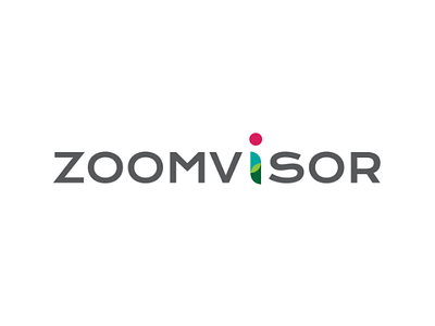 Zoomvisor brand identity illustrator logo designing typography