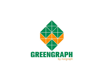 Greengraph Logo chemist geometrical logo logotype science