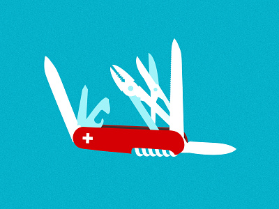 multitasking blue good illustration job knife multitasking nice rule senior switzerland toolbar tools