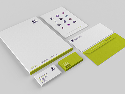 ATCC Identity Package branding cell design identity logo science stationary