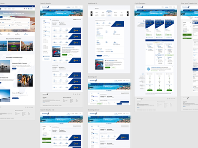 Iceland Air - Comparison Prototype airline branding cx design flight iceland mobile product compare responsive responsive design ui ux web