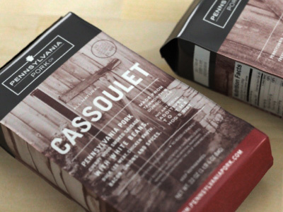 Cassoulet (Proposed) branding design packaging sausage soup type typography