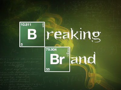 Breaking Brand brand breaking bad chemistry design logo parody