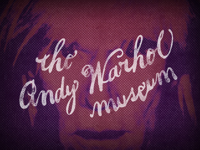 The Andy Warhol Museum art branding design lettering pop art typography warhol