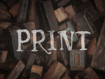 Print Mag branding design lettering letters magazine print type typography