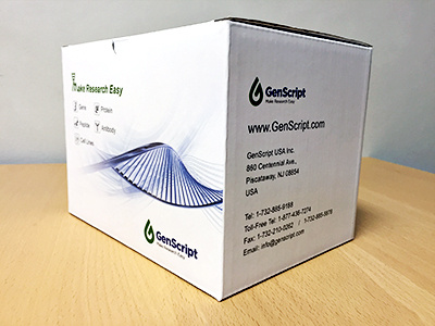 Genscript Logo (in use) branding design genetics identity logo packaging product