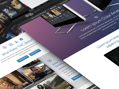 TWC.com - V1 branding cable content creative design devices internet messaging tv ui ux