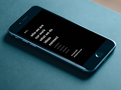 DEX Menu (Mobile) agency branding design menu minimal mobile swiss typography ui ux