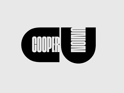 Cooper Union Remix branding design logo lubalin redesign remix shape typography vintage