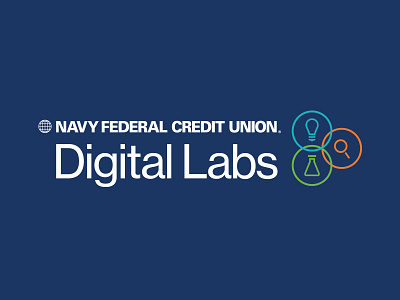 Navy Federal Labs banking branding create design digital ideas labs logo responsive tech uiux web