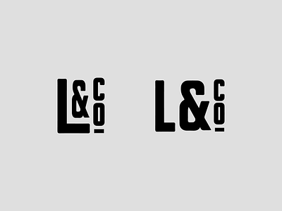 L & Company Concepts ampersand branding concept creative design identity logo type typography wordmark