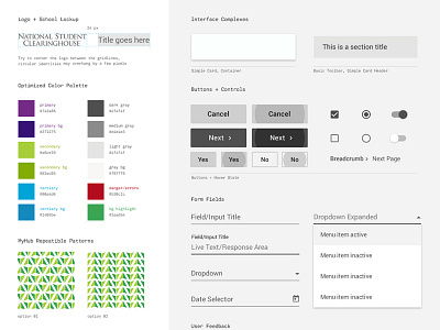 NSC Design System creative design design language design system google interface material material design pattern ui ux