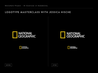 Skillshare - Logotype Masterclass Project branding classic design geographic logo logotype nat geo revision skillshare type typography