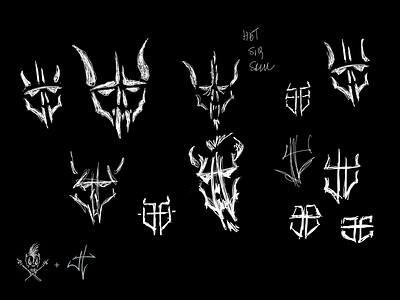 JH Logo Concepts branding design identity logo metal metallica music skull type typography