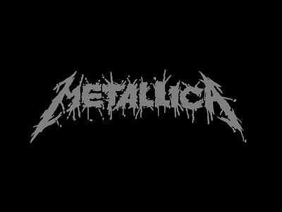 Metallica Logo (Splatter) brand design identity ipad lettering logo metal metallica procreate type typography
