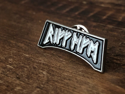 Riff Life Enamel Pin branding design enamel pin enamel pins heavymetal illustration logo rune sketch type typography viking