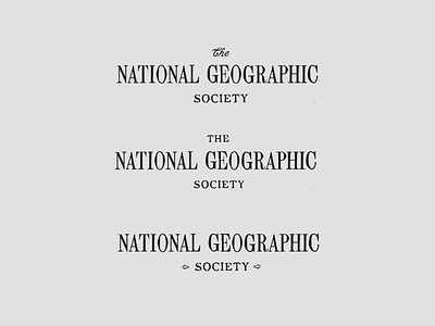 NGS - Vintage Typography branding design geography identity letterform lettering letters serif type typography