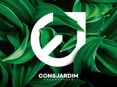 Visual Identity Consjardim brand branding clean design flower forest garden grass idendity logo plant simple tree typography