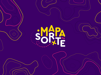 Branding - Mapa da Sorte (lucky map) brand branding color design game hunt idendity logo map treasure trendy typography