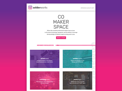 SolderWorks Teaser Site adobe xd creative direction design landing page product design ui ui design ux ux design