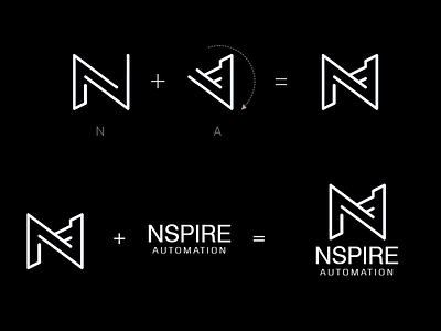 Nspire Automation branding design logo typography vector