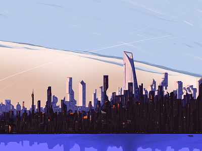 City Metro city city illustration cityscape digital painting metropolis