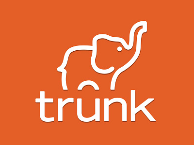 Trunk Logo app branding concept elephant logo vector