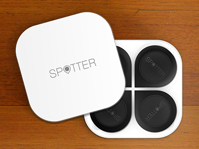 Spotter RFID Device 4-Pack concept design device industrial design layout prototype rfid technology