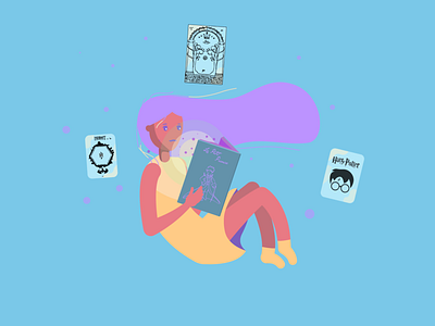 Magicians first dribbble illustrator reading vector art