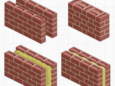 More Diagrams! brick building drawing house isometric technical wall